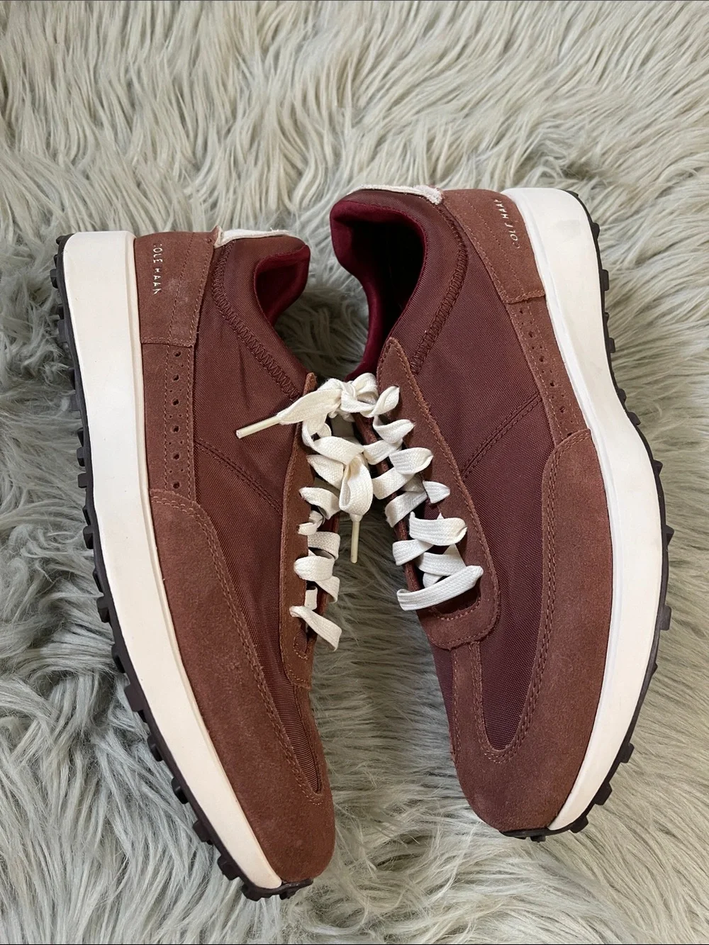 Cole Haan grand CC Midtown Men’s ‎ Lace-Up Sneakers with White Laces